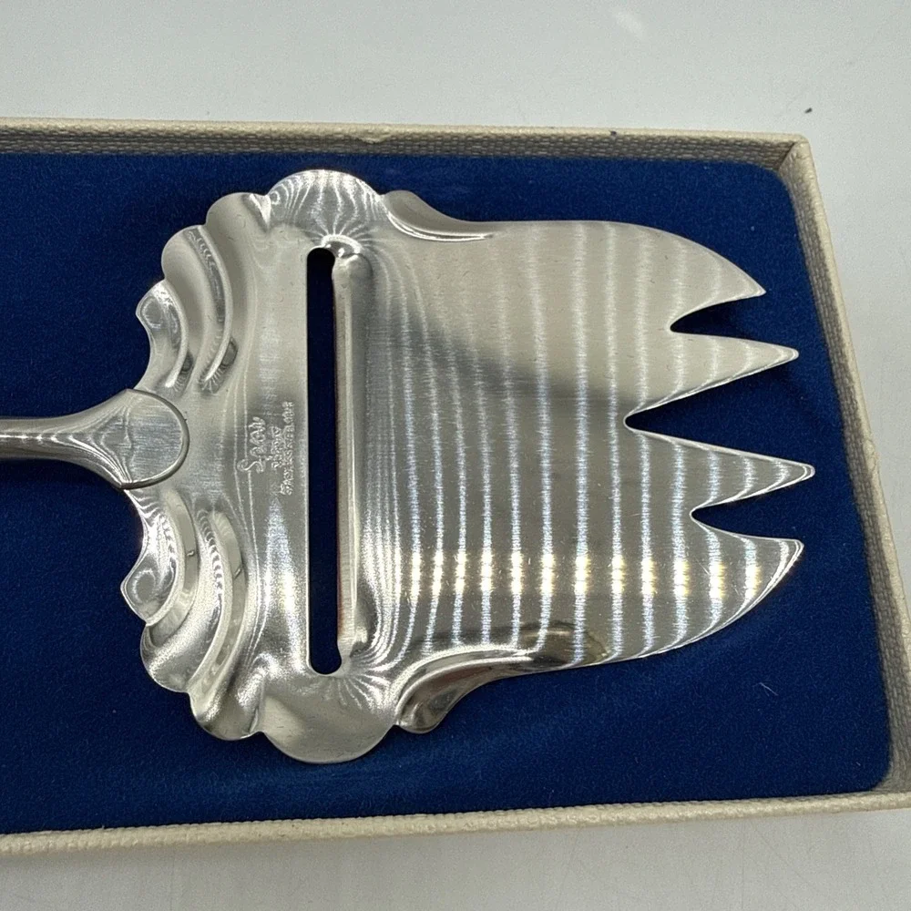 Kongetinn Hardanger Sylvplett Norwegian Pewter Cheese Slicer Stainless Steel